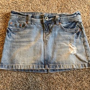 American eagle jean skirt